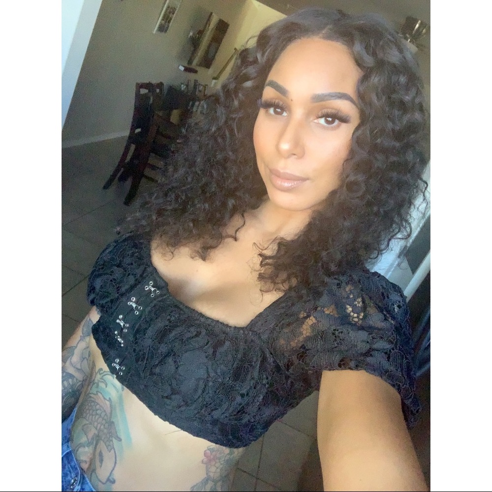 PrettyLittleThing Lace Crop Top